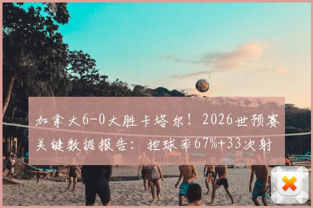 加拿大6-0大胜卡塔尔!2026世预赛关键数据报告:控球率67%+33次射门碾压,详尽技术统计解读